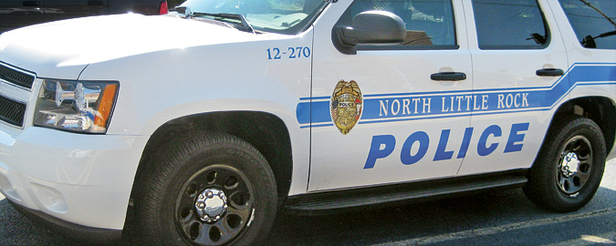 The City of North Little Rock has nine Chevy Tahoe police vehicles that run on compressed natural gas. Photo from North Little Rock Police Department, NREL/PIX 22256