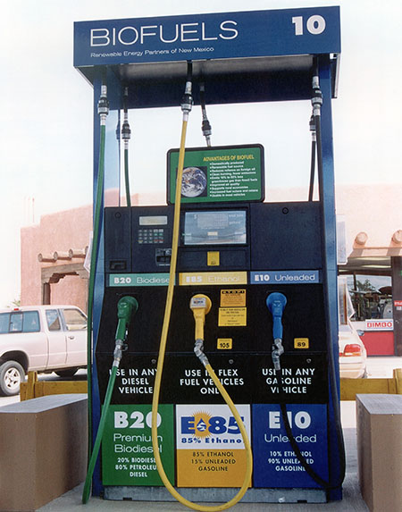 Photo of an E85 pump.