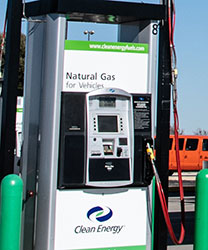 Photo of a natural gas fuel pump.