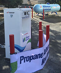Example of a liquefied petroleum gas fueling station configuration.