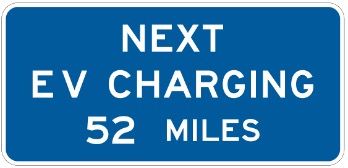 Next EV charging 52 miles