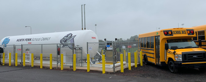 Case study thumbnail for Propane School Bus Deployment in Pennsylvania Showcases Environmental and Economic Benefits