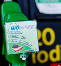Photo of a biodiesel fueling station.