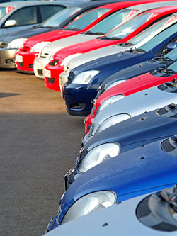 Photo of a vehicle fleet.